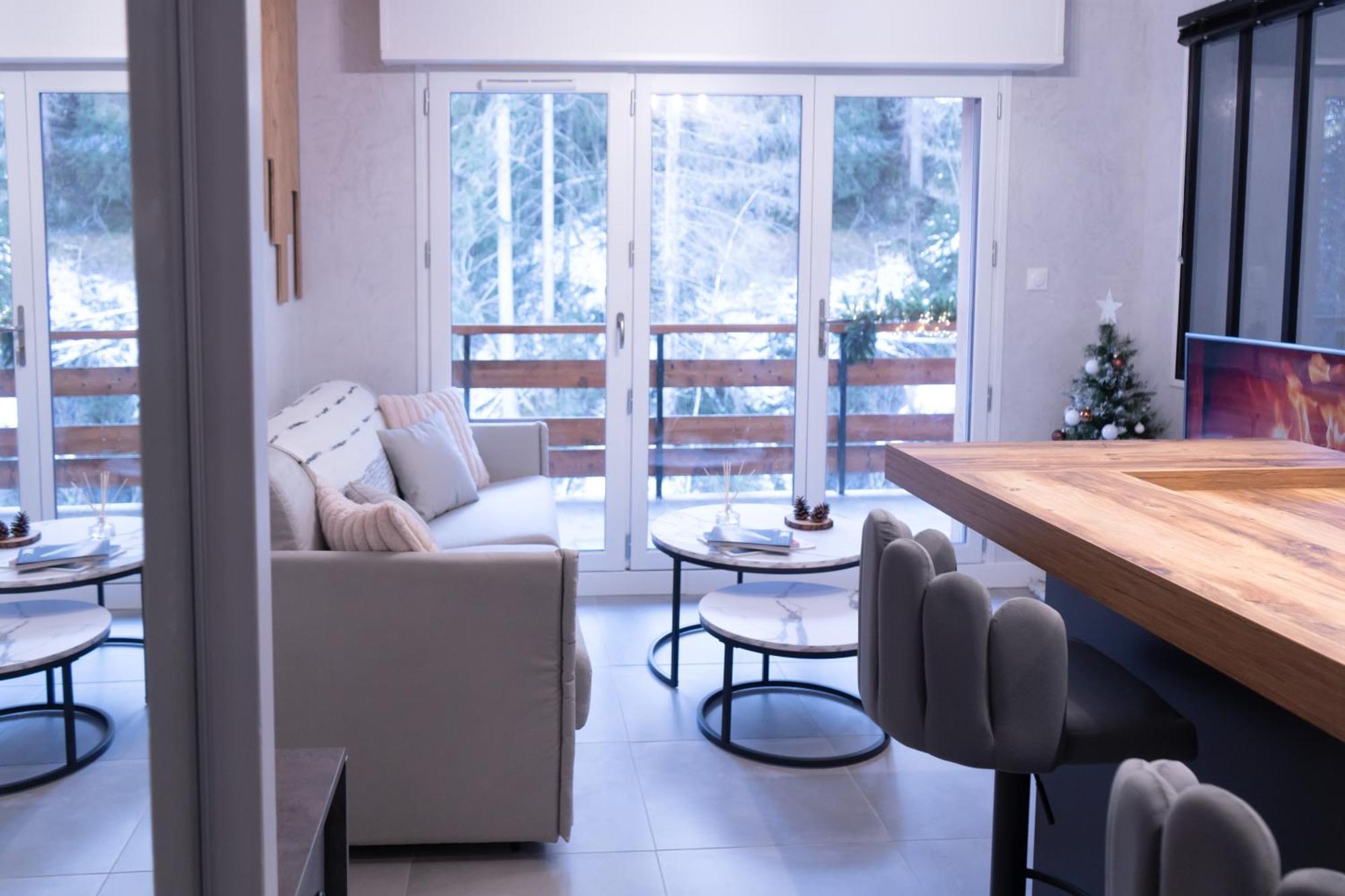 Studio Cabine Au Loup Blanc Avec Vue Mont Blanc Saint-Gervais-les-Bains Exterior foto
