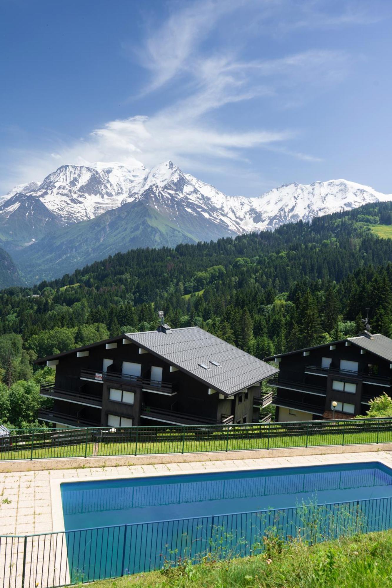 Studio Cabine Au Loup Blanc Avec Vue Mont Blanc Saint-Gervais-les-Bains Exterior foto